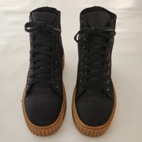 J/slide nyc Riva Platform High-top Creeper Sneakers - Picture 8 of 10